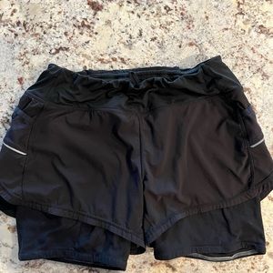 Athleta Running Shorts with built-in compression short